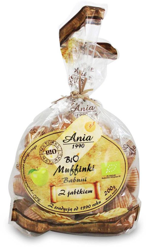 Muffinki babuni z jabłkiem BIO 200g - Bio Ania